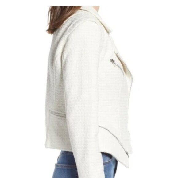 BlankNYC tweed moto jacket in ivory - Picture 13 of 13